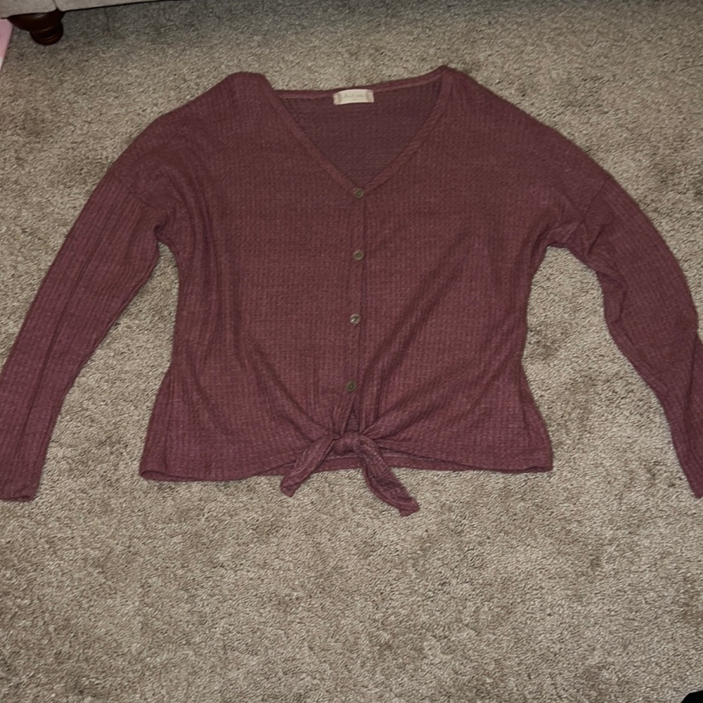 altered state purple sweater XS